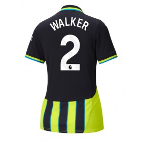 Manchester City Kyle Walker #2 Borta Kläder Dam 2024-25 Kortärmad